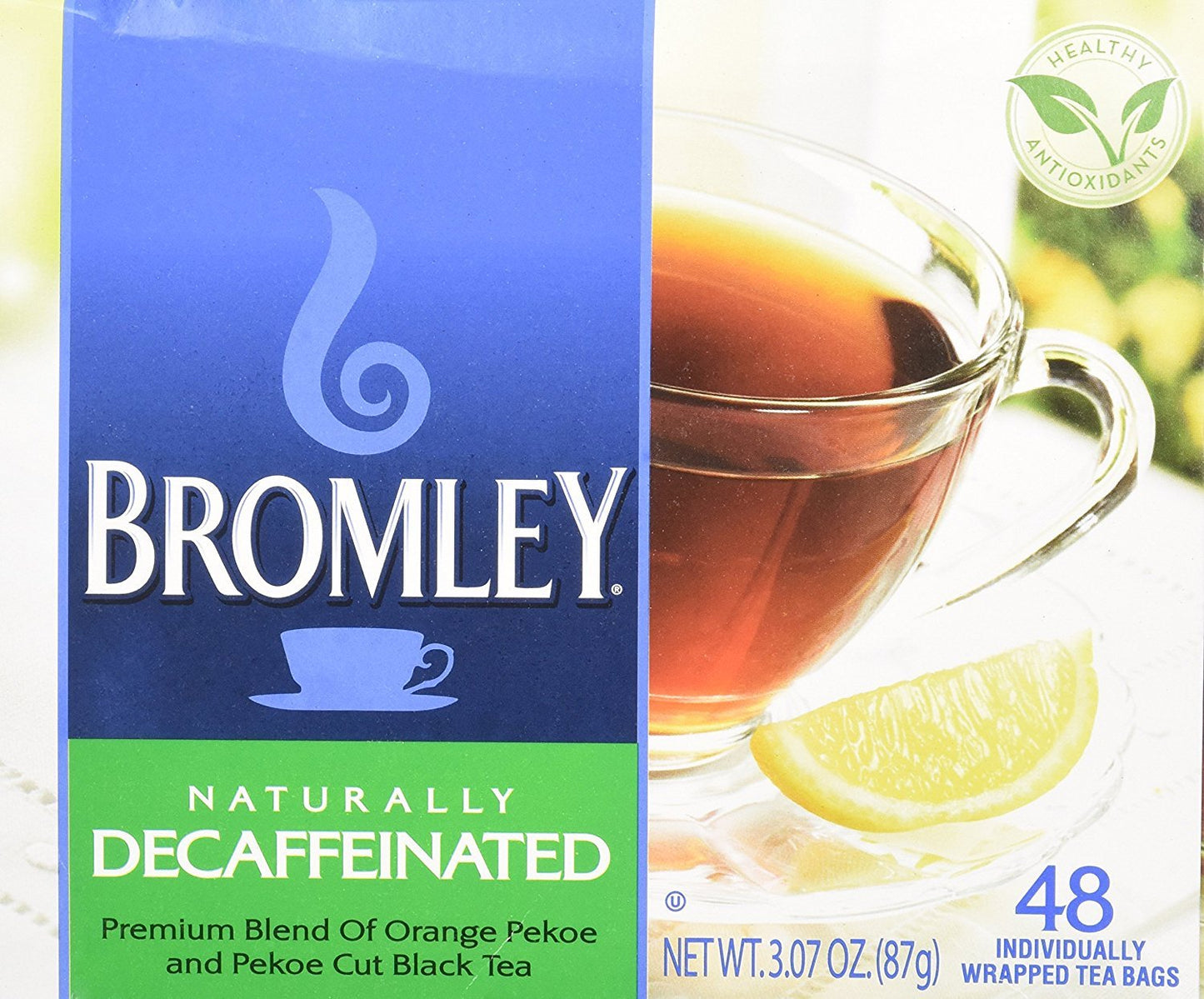 ANICEMOON Bromley Naturally Decaffeinated Tea - 48 Count, CECOMINHK02848