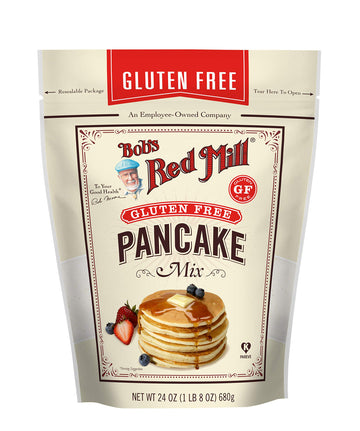 Bobs Red Mill Gluten Free Pancake Mix, Whole Grain, Non-GMO, Kosher, 24oz (Pack of 1)