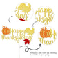 1 Pcs Happy Thanksgiving Cake Topper With Maple Leaf Turkey Pumpkin Fall Theme Cake Pick For Thanksgiving Day Theme Party Cake D