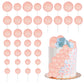 Ephlyn 30Pcs Light Pink Foam Cake Topper, Cake Picks Mini Balloon Diy Decoration For Birthday, Anniversary, Graduation, Baby Sho