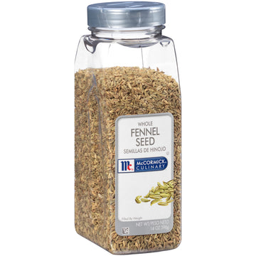 McCormick Culinary Whole Fennel Seed, 14 oz - One 14 Ounce Container of Bulk Fennel Seeds for Cooking, Perfect in Tea or Hot Bev