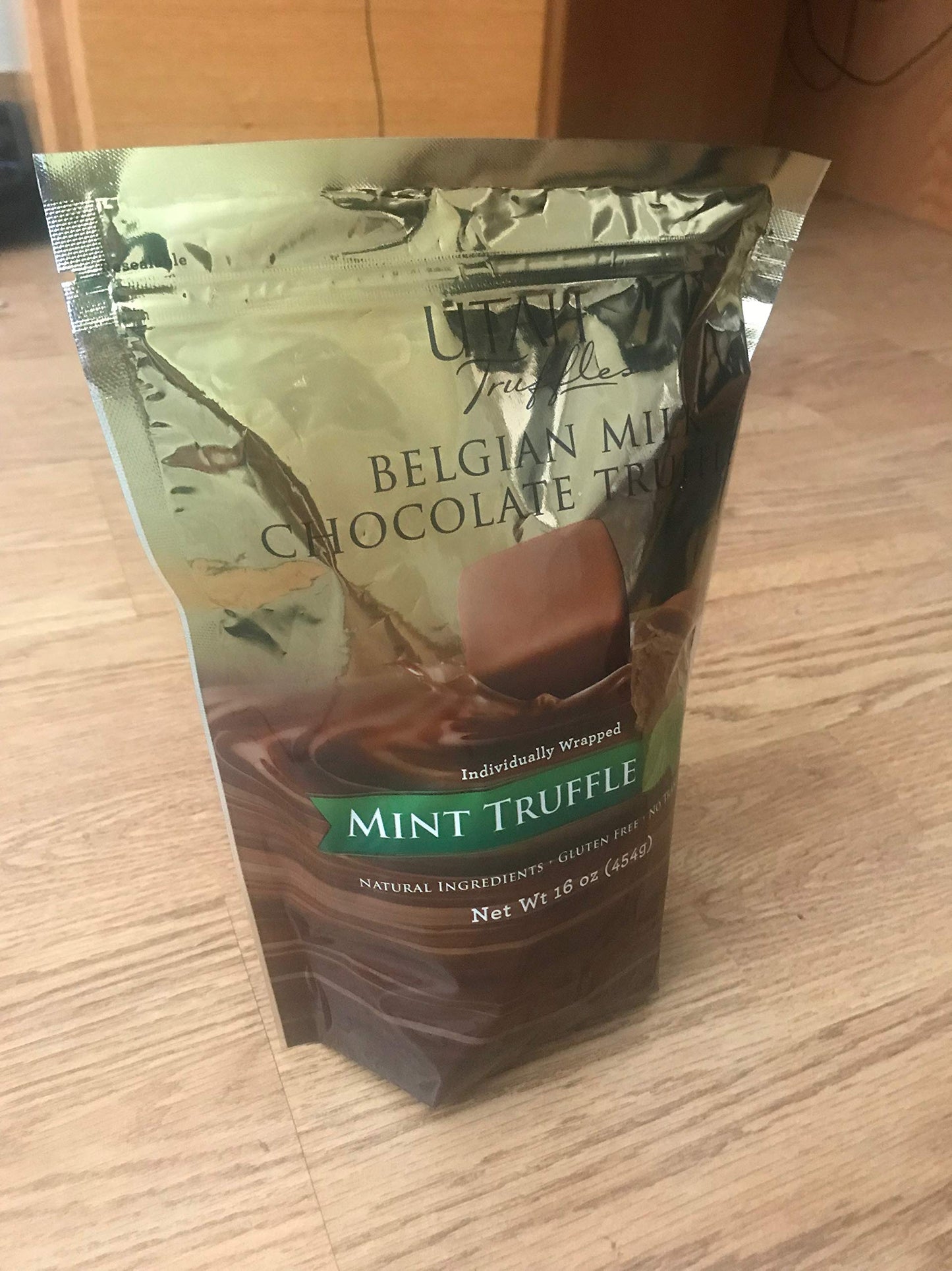 Mint Truffles - Utah Truffles Belgian Milk Mint Chocolate Truffles 16 Oz Bag