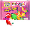 DOUzzle Back To School Fruit Shaped Sour Fizzy Candy Powder, Retro 80s 90s Novelty Candies (16 Count - 1 Pack) Individually Wrap