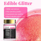 LOCDO Edible Glitter, Food Grade Luster Dust, Vegan, Allergen-Free, Large 15G, Pink