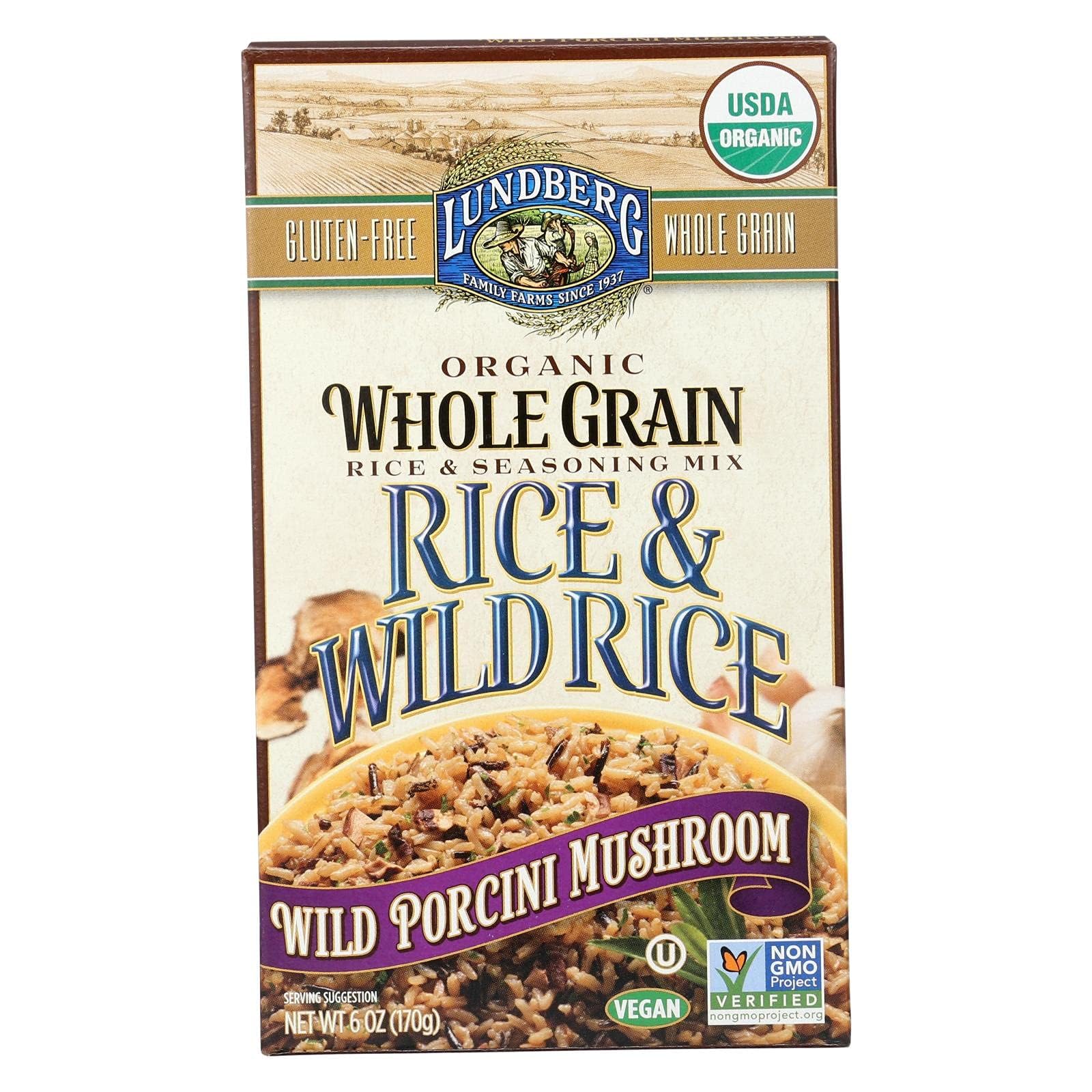 Whole Grain Rice Wild Porcini 6 Ounces (Case of 6)