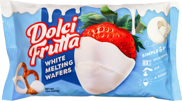 Dolci Frutta White Melting Wafers, 12 ounce (Pack of 1) | Simply Microwave, Dip & Done! Always Gluten-Free and Nut-Free