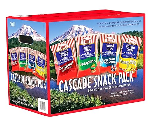 Tim'S Cascade Style Potato Chips, Variety Pack, 30 Count