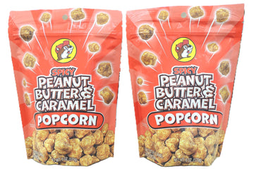Buc-ee's Beaver Peanut Butter Caramel Popcorn Bundle Collection - Classic - Spicy - Cinnamon - 2 pack 3 pack 6pack Snack Mix Res