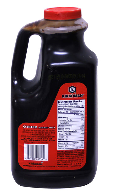 Kikkoman Oyster Flavored Sauce, 80 Ounce, Red Label, Ideal for Cooking and Marinades