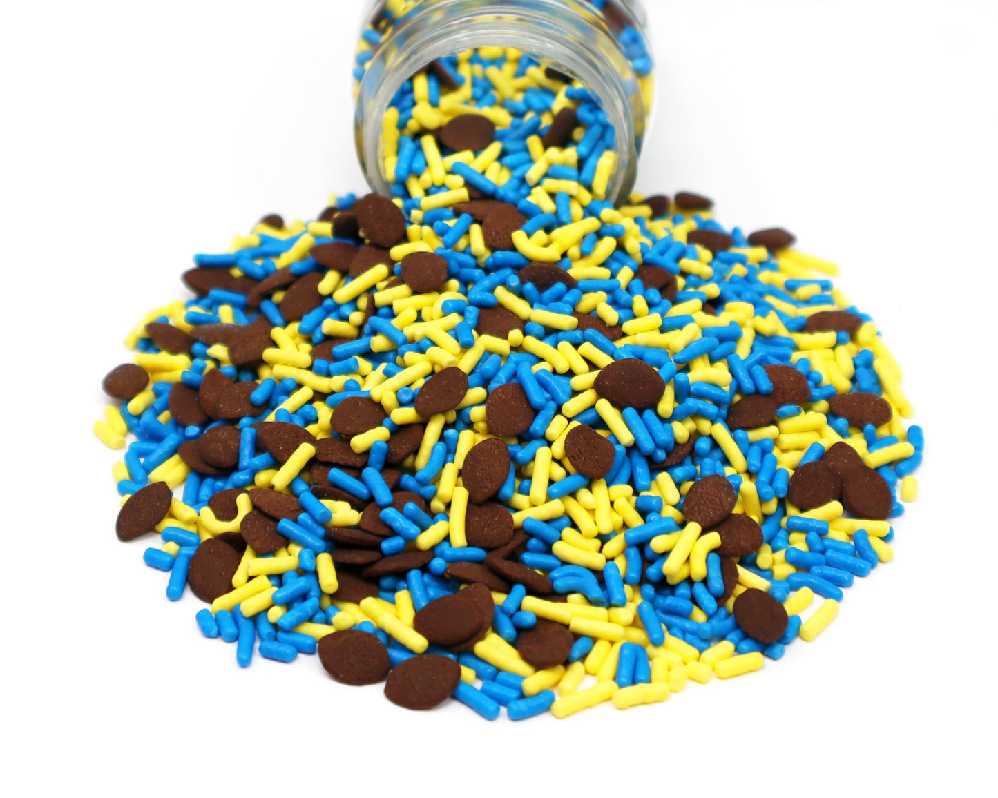 Mystic Sprinkles The Big Football Game Jimmy Mix 3Oz Bottle (Blue & Yellow Sprinkle Mix 3Oz)