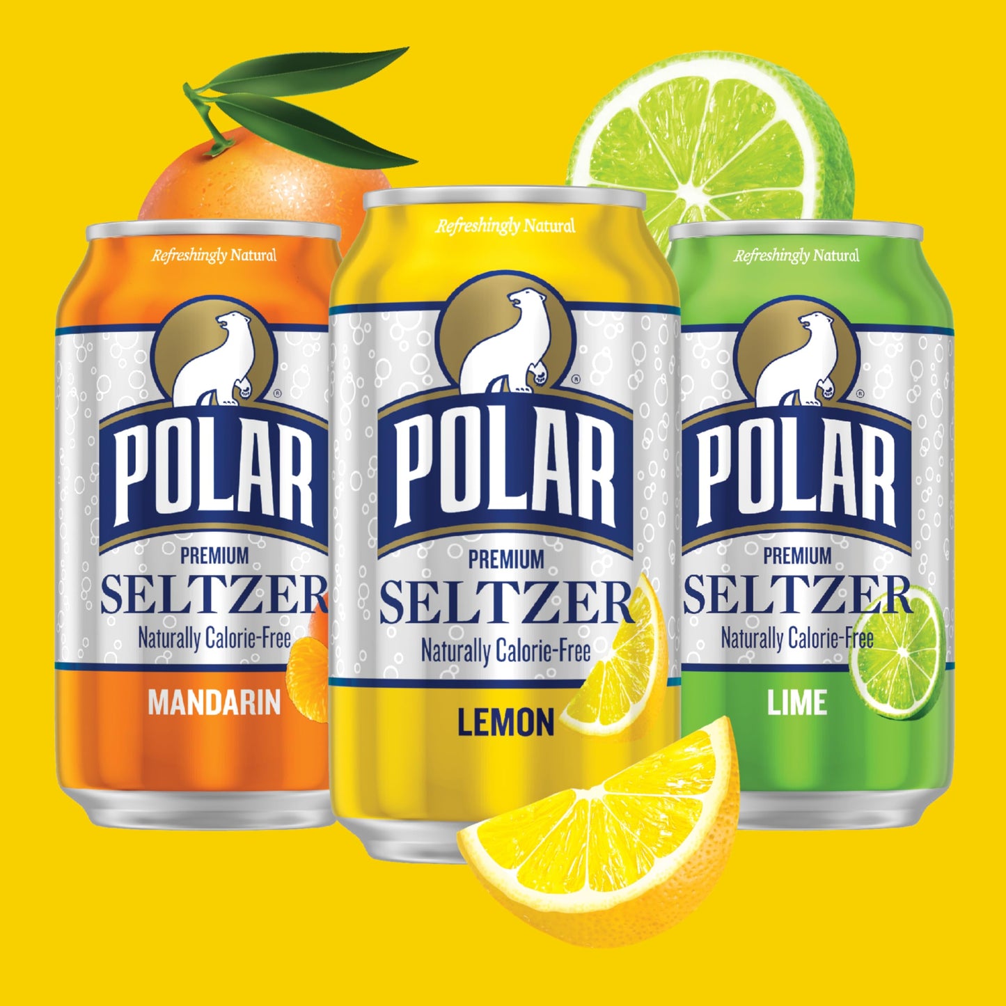 POLAR Seltzer Water Citrus Variety Pack, 12 fl oz Cans, 18 Pack, Model 10161317