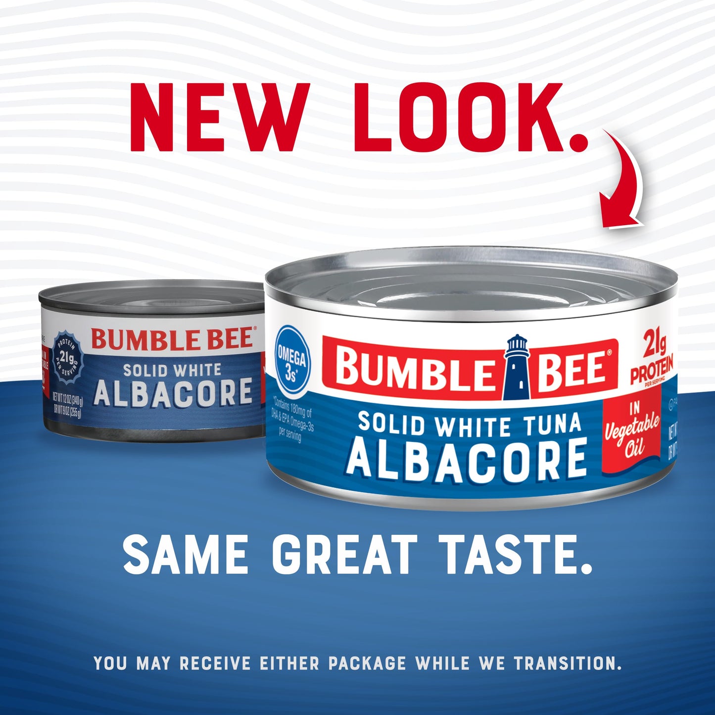 Bumble Bee Solid White Albacore Tuna In Oil, 12 Oz Can (Pack Of 12) - Wild Caught Tuna - 21G Protein Per Serving, High In Omega-3S - Non-Gmo Project Verified, Gluten Free, Kosher
