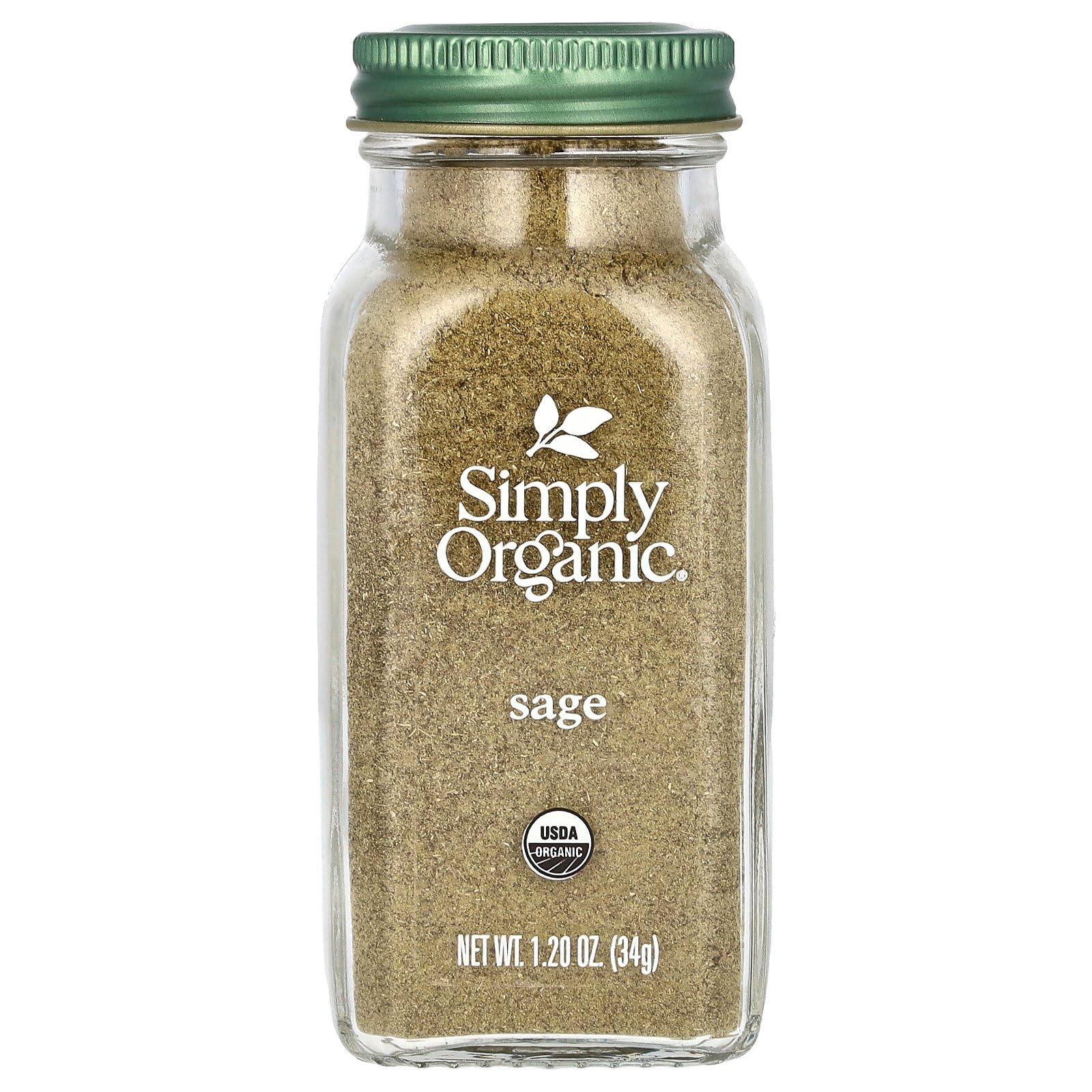 SIMPLY ORGANIC Organic Ground Sage, 1.2 OZ