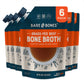 Bare Bones Beef Bone Broth For Cooking And Sipping, 16 Oz, Pack Of 6, Protein And Collagen Rich, Keto Friendly