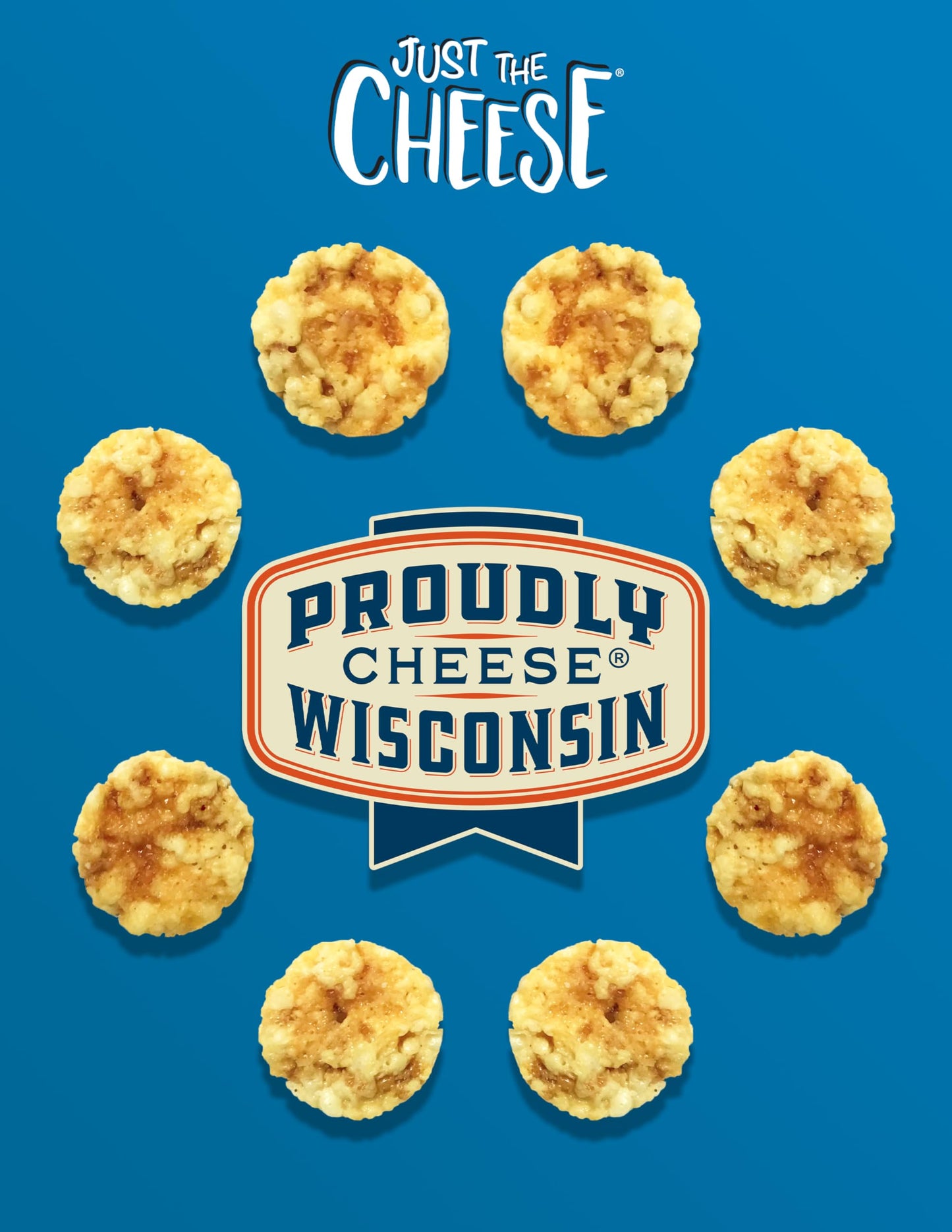 Just the Cheese Minis - Grilled Cheese Crisps  10 oz Jar  Delicious Low-Carb Lifestyle Protein Chips  High-Protein  Gluten-Free Crisps  Keto-Friendly  Zero Sugar  Perfect Snack for mature-themeds