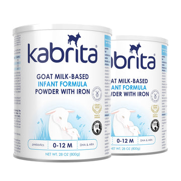 Kabrita Goat Milk-Based Infant Formula Powder With Iron, Dha, Ara & Prebiotics, For Infants 0–12 Months, Non-Gmo, 28 Oz (Pack Of 2)