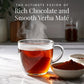 The Republic of Tea - Organic Double Dark Chocolate Mat?  Naturally Caffeinated Yerba Mat?  Steeps 36 Cups