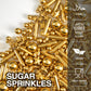 Joyvitas Edible Gold Pearl Star Rods Sprinkles, 150g Dessert Sprinkles for Cake Decorating, Wedding, Christmas, Baking Supplies