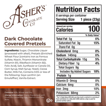 Asher's Chocolates, Chocolate Covered Pretzels, Gourmet Sweet and Salty Candy, Small Batches of Kosher Chocolate, Family Owned S