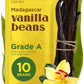 Gya Labs Madagascar Vanilla Beans - Grade A, 5-7 Inches Long, 10 Count Pack