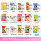 Shogun Candy, 40Pcs Japanese Snacks And Japanese Candy, Popin Cookin Japanese Snack Box, Kawaii Dagashi Box, (Hime(Gluten Free))