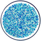 Sentovac Blue and White Nonpareils Sprinkles Edible 2mm Mini Peals Sprinkle for Cake Decorating Sugar Candy Cookie Cupcake Toppe