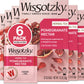 Wissotzky Herbal Tea Pomegranate - Caffeine Free, Antioxidant Rich, 6 Pack (120 Tea Bags)