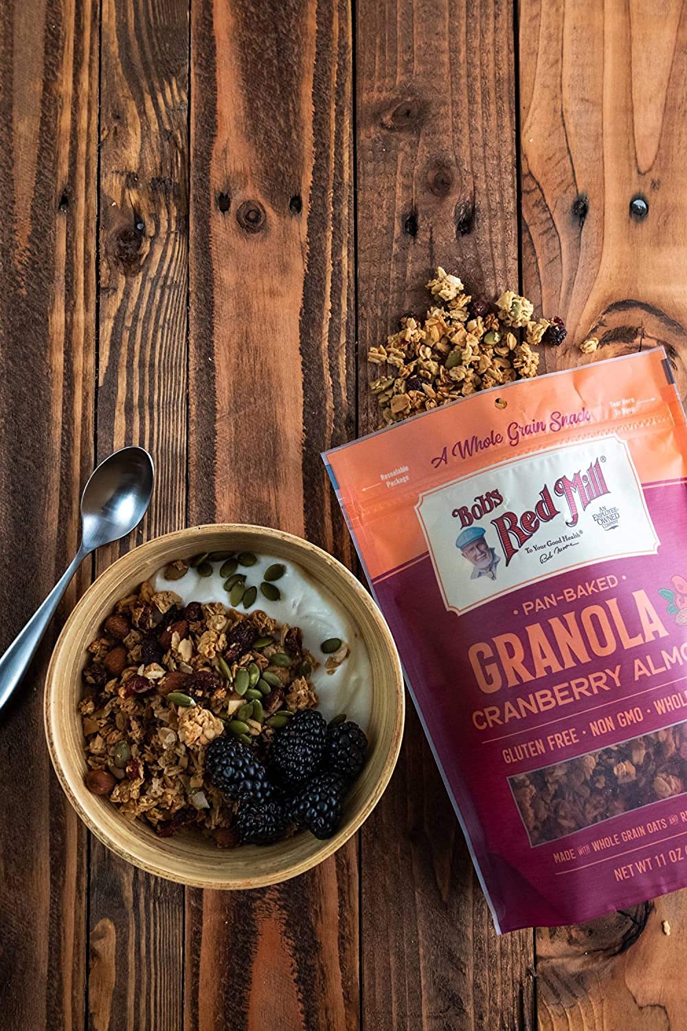 Bob'S Red Mill Pan-Baked Granola Cranberry Almond, 11 Ounce (Pack Of 2)