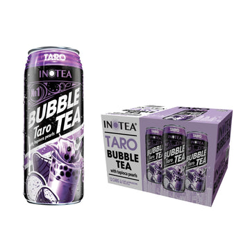 (Pack of 12) INOTEA Bubble Tea | Choose One from 6 Flavors: Brown Sugar, Taro, Honeydew, Banana, Matcha Latte, Sea Salt Coffee |