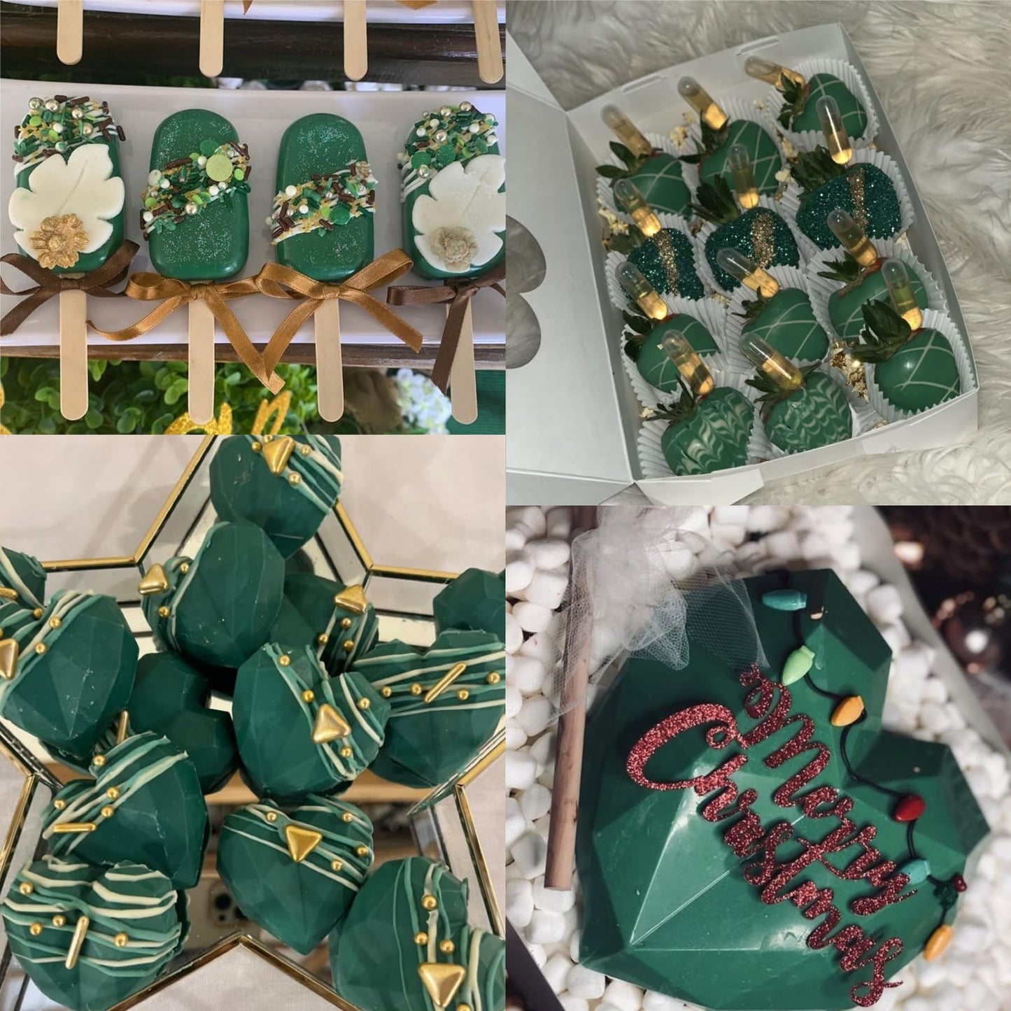 Christmas Green Oil Based Food Coloring For Chocolate, Candy Melts, Donuts, Strawberries, Frosting, Cake, Professional Edible Dy
