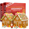 Gingerbread House Kit - Set of 2 Houses, 16 Piece Holiday Cookie Decorating Kit - Easy to Assemble Christmas Gingerbread House f