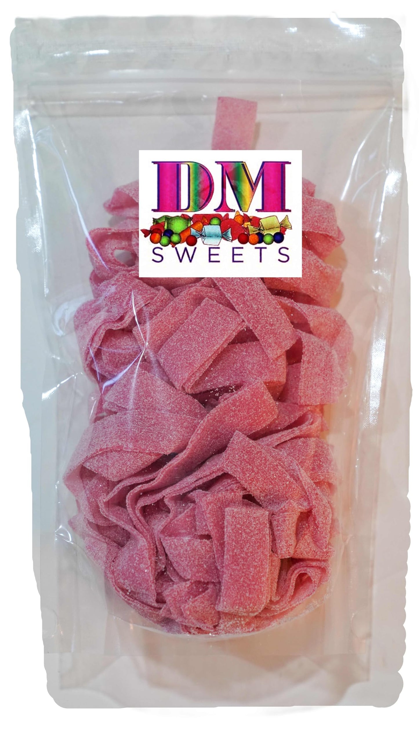 Pink Lemonade Sour Belts - 1 lb of Fresh Chewy Sugar Sanded Sweet Tart Foot Long Candy in Resealable Bag to Ensure Freshness