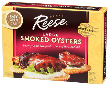 Reese Large Smoked Oysters, 3.7 oz - Pack of 1, Model 2762