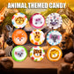 Animal Candy - Hard Candy Bulk 1 Lb Bag Of Individually Wrapped Small Hard Candies Assortment - Great For Office Candy - Safari