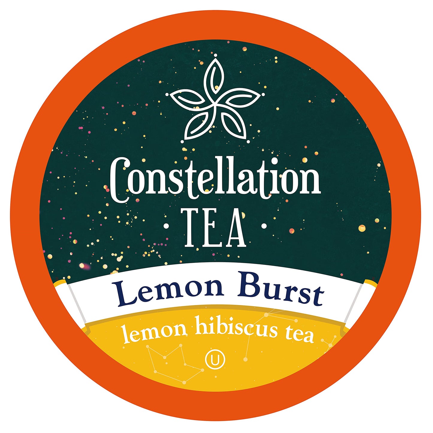 Constellation Tea Lemon Hibiscus Tea Pods Compatible with K Cup Brewers, 40 Count, Lemon Burst