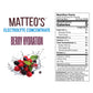 Matteos Sugar-Free Electrolyte Drink Concentrate, Berry Flavor, 25.4 Fl Oz, Ideal for Workouts and Rehydration