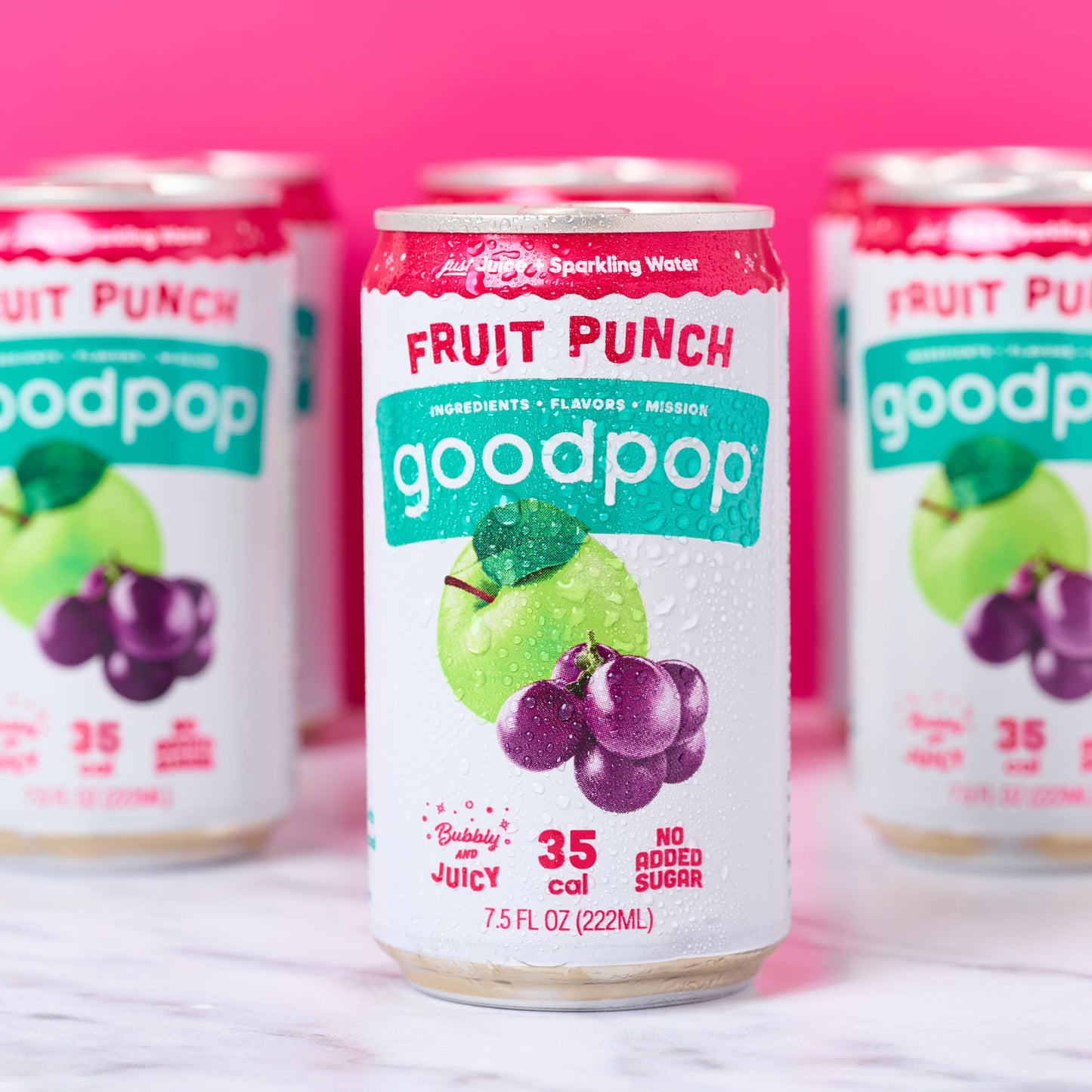 Goodpop Just Juice & Sparkling Water - 24 pack - 7.5OZ - Fruit Punch