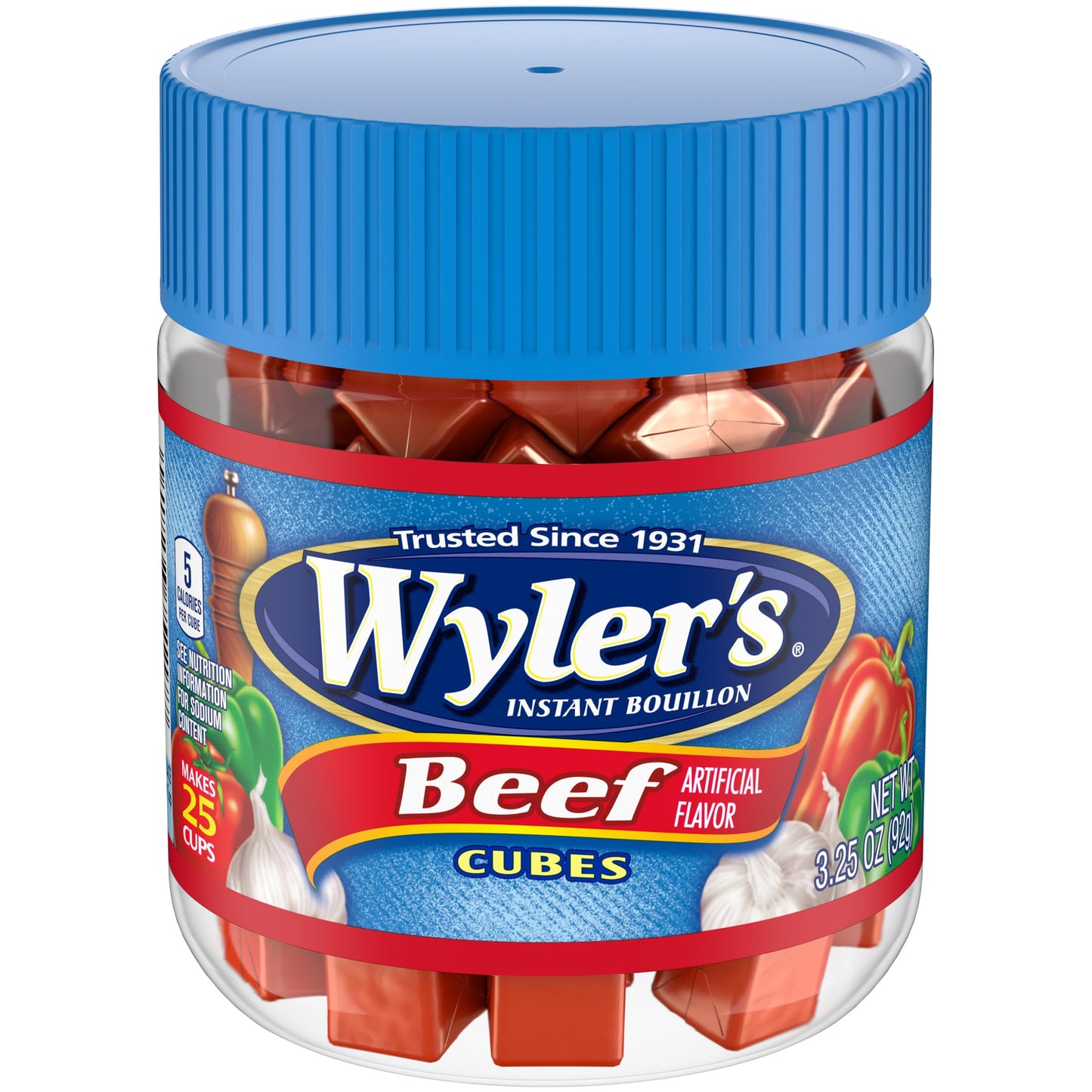 Wyler's Beef Instant Bouillon Cubes Jar, 3.25 OZ