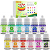 Food Coloring - 12 Color Vibrant Cake Food Coloring Set for Baking, Cooking, Decorating and Fondant - Upgraded Liquid Concentrat