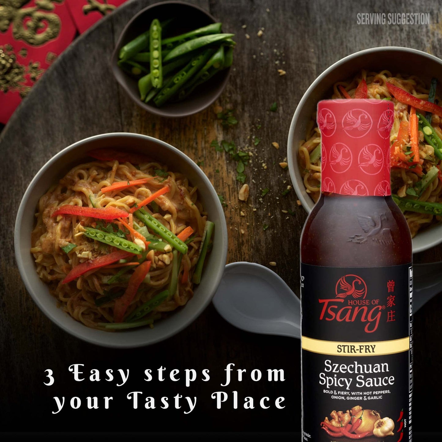 HOUSE OF TSANG Spicy Szechuan Stir-Fry Sauce, 11.5 Oz