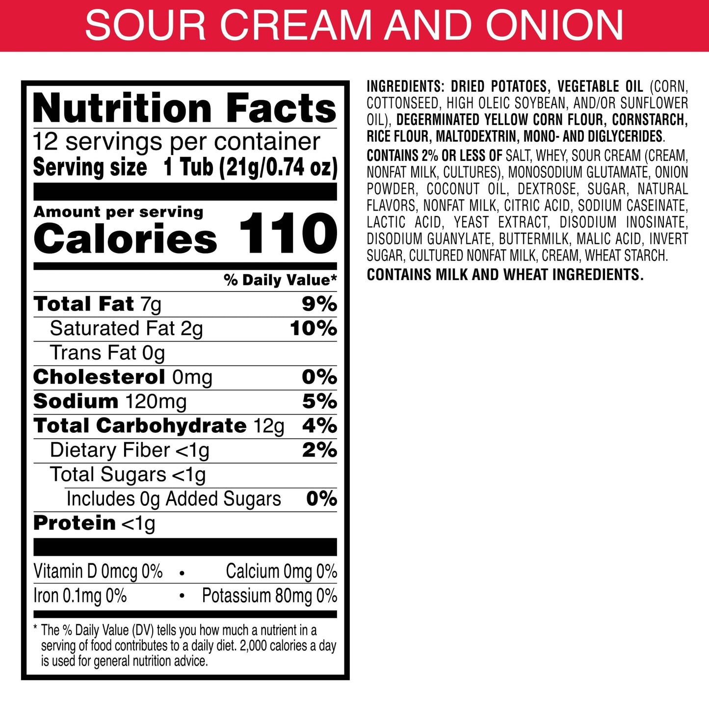 Pringles, Potato Crisps Chips, Sour Cream and Onion, Lunch Food, Snack Stacks, 8.8oz Tray (12 Count)