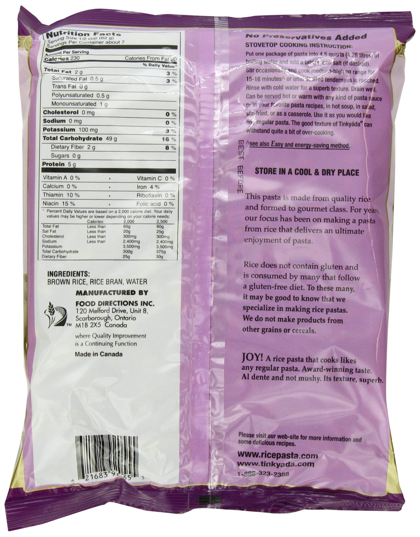 Tinkyada Brown Rice Elbows - Case of 12 - 16 oz(D0102HXXJ2A.)