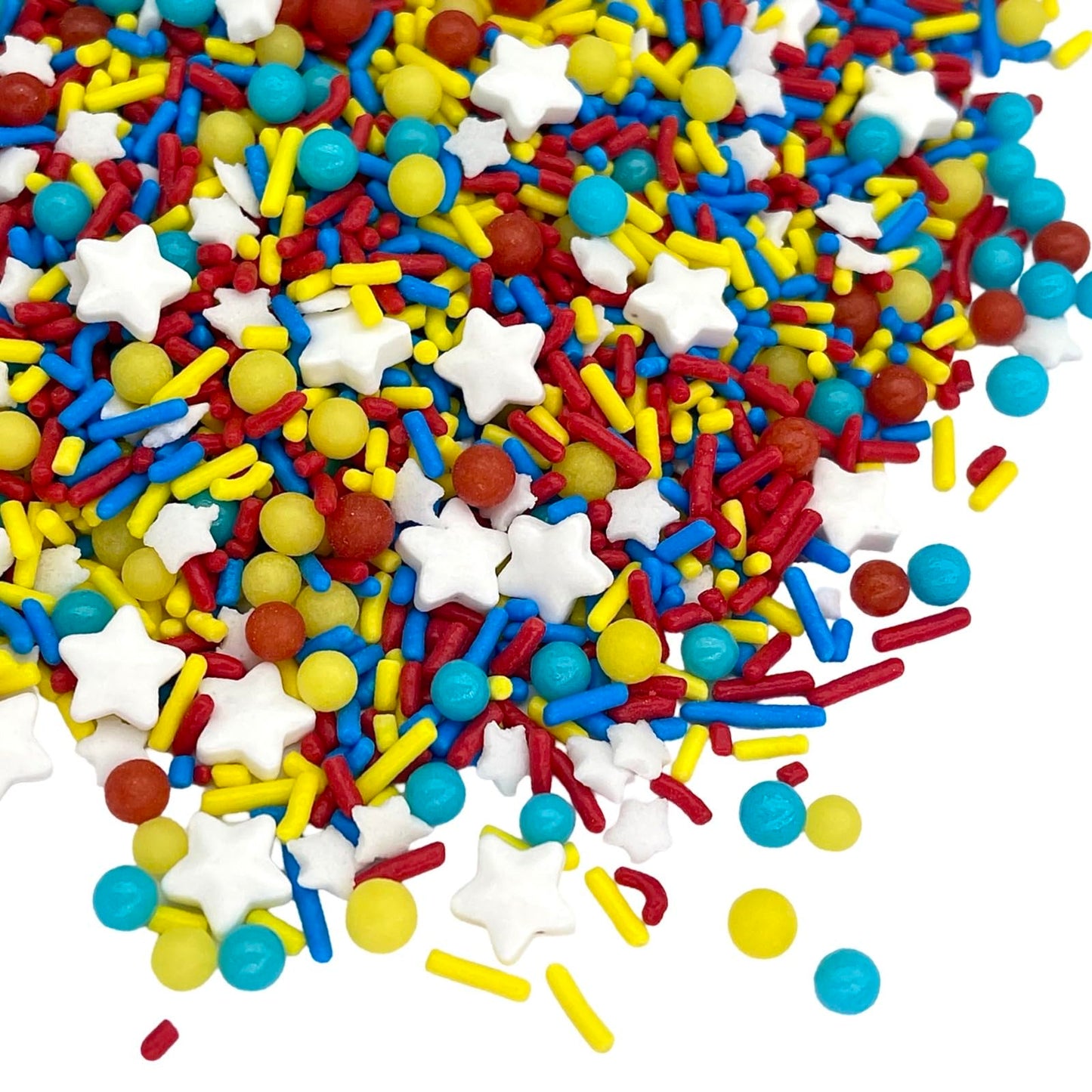 Manvscakes Sprinkles Mix - Edible Rainbow Cake & Cupcake Sprinkles - 4 oz - Princess Heart