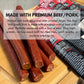 Jerky.Com Hot Beef And Pork Jerky Meat Sticks 10 Pack | 5G Protein, 90 Calories, Sugar Free, Gluten-Free, Individually Wrapped, Keto Friendly, Low Carb Snack | Delicious Smoked Beef Jerky Sticks | Gifts For Men