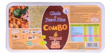 Triguni Eze Eats Chole + Jeera Rice Combo (Pack Of 2)