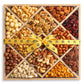 Gourmet Mixed Nuts Christmas Gift Basket in Sleek Bamboo Wood Reusable Platter | XL 2.5 lb Platter Includes 12 Assortments of Pr