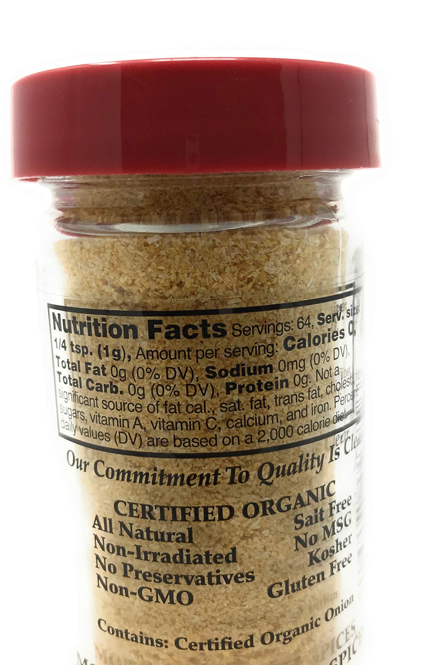 Morton & Bassett Onion Powder, 2.3 Ounce, Plastic Packaging, No Color, Model 0016291443716