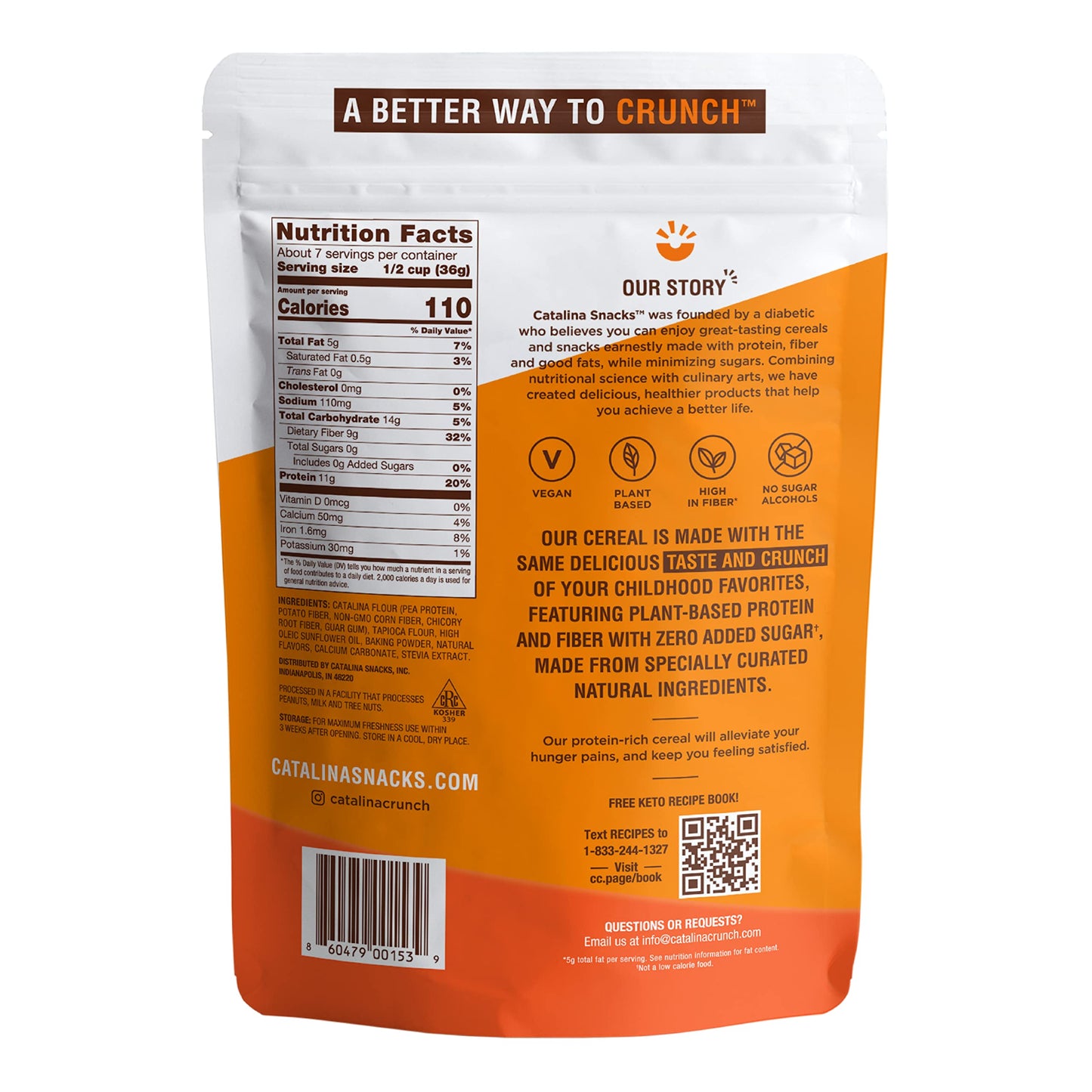 Catalina Crunch Maple Waffle Keto Cereal (9Oz Bags) | Low Carb, Sugar Free, Gluten Free | Keto Snacks, Vegan, Plant Based Protei