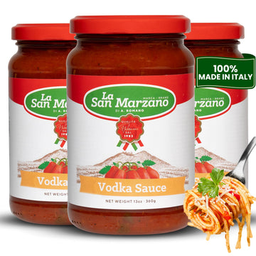 La San Marzano Vodka Sauce, All Natural, Gluten Free, 13 oz (Pack of 3)