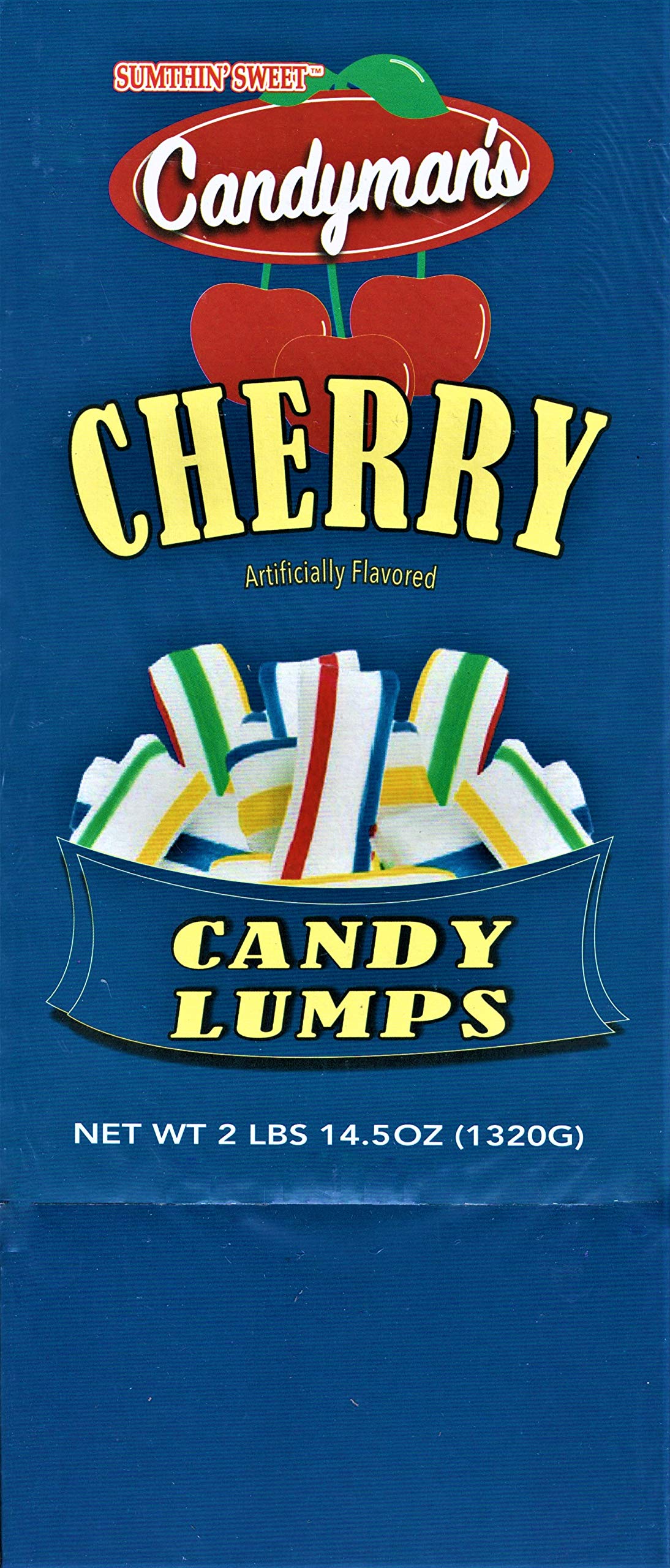 Candyman'S Individually Wrapped Hard Candy Cherry Lumps, 120 Display Box, 2 Lbs